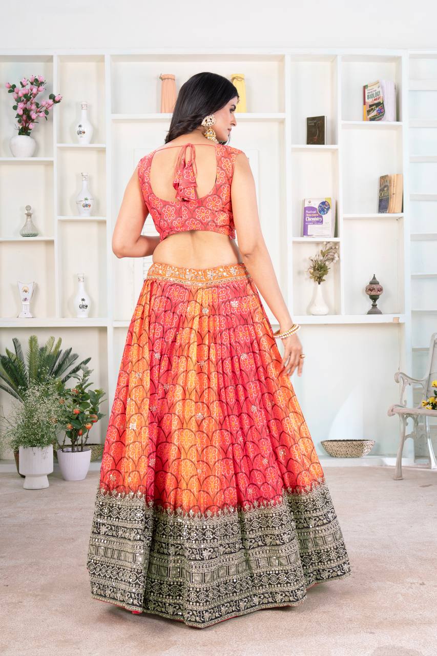 Gleska Premium Lehenga Heavy Boutiwue Work With Embroidery Design Wedding Event