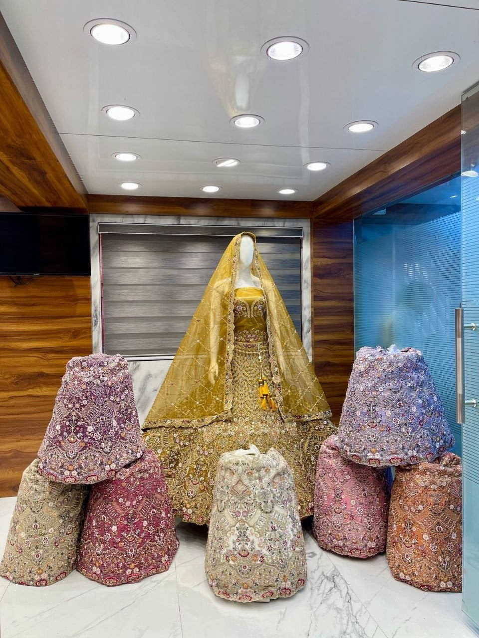 Gleska Dulhan Bridal Lehenga Heavy Work With Premium Quality
