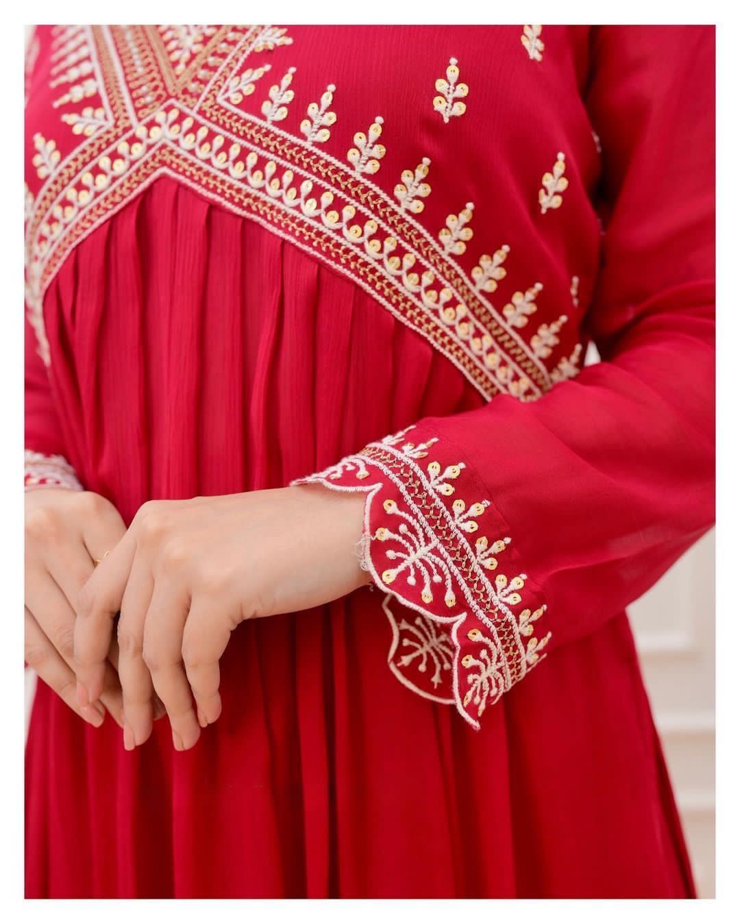 Gleska Anarkali Kurti Alia cut suits with Embroidery work