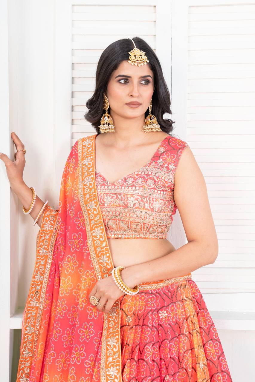 Gleska Premium Lehenga Heavy Boutiwue Work With Embroidery Design Wedding Event