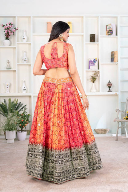 Gleska Premium Lehenga Heavy Boutiwue Work With Embroidery Design Wedding Event