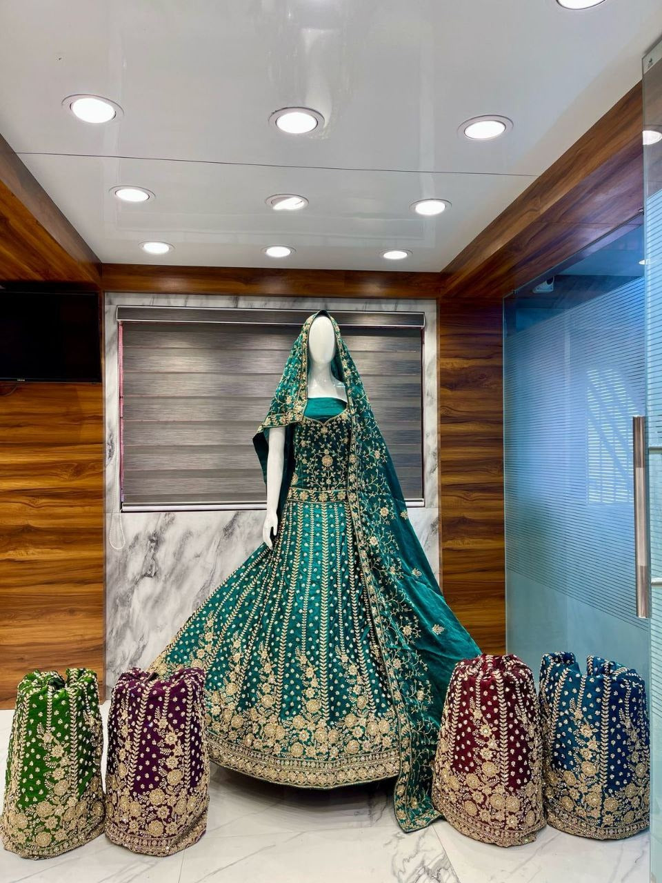 Gleska Dulhan Bridal Lehenga Heavy Work With Premium Quality
