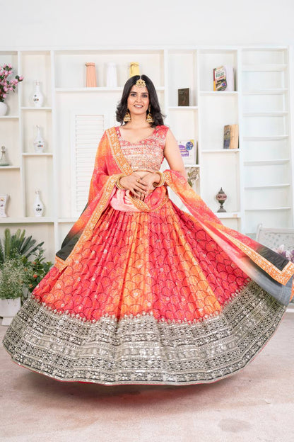 Gleska Premium Lehenga Heavy Boutiwue Work With Embroidery Design Wedding Event