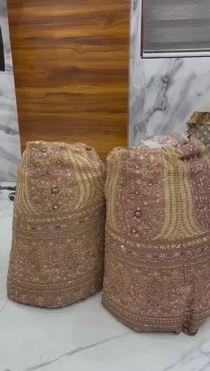 Gleska Dulhan Bridal Lehenga Heavy Work With Premium Quality