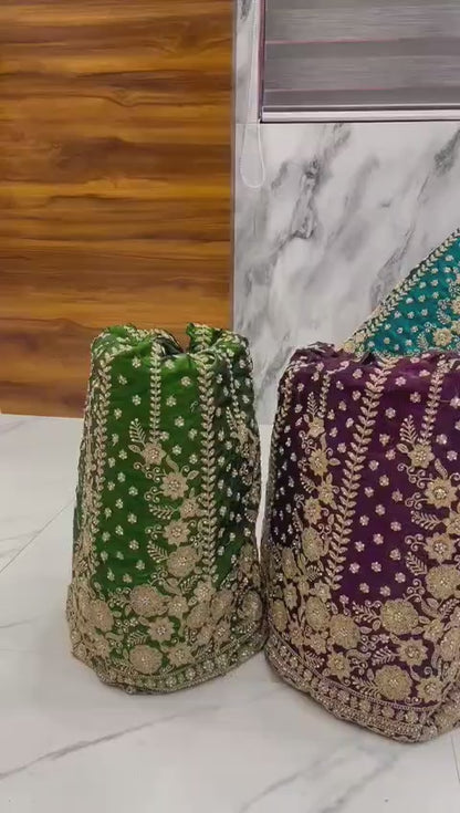 Gleska Dulhan Bridal Lehenga Heavy Work With Premium Quality
